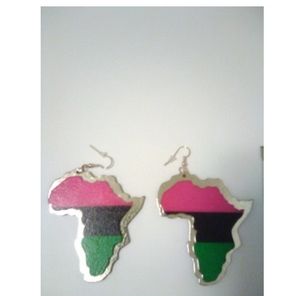 African Continent earrimgs